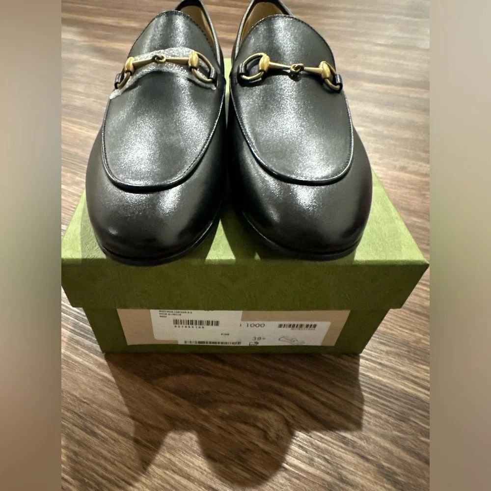 New in box Gucci Women's Moccasins Jordaan Loafers size 8.5 - Picture 4 of 9